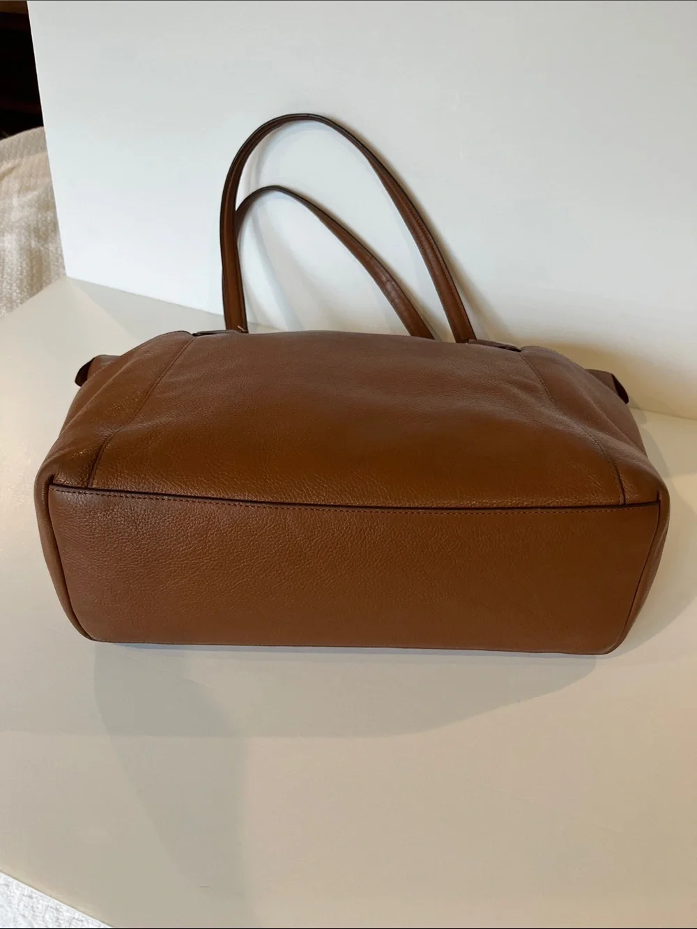 Coach Ava Saddle Brown Leather Tote with Gold Hardware